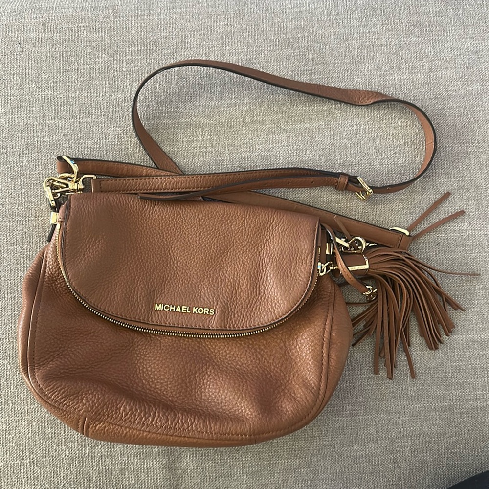 Michael Kors Cross Body Shoulder Bag with 2 Zippers